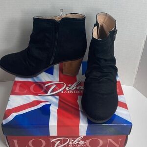 Black Ankle Boots Size 9 Diba London New in Box